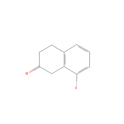 8-Fluoro-2-Tetralone (CAS: 127169-82-8) - Chemical Structure and Molecular Formula 