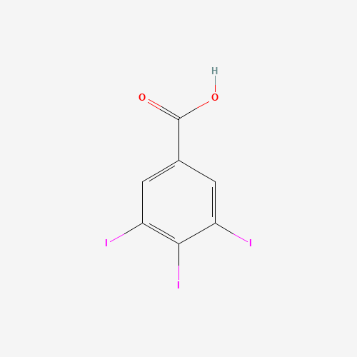 3,4,5-Triiodobenzoic acid (CAS: 2338-20-7) - Chemical Structure and Molecular Formula 