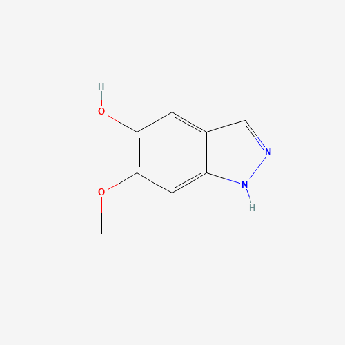5-HYDROXY-6-METHOXY (1H)INDAZOLE (CAS: 92224-23-2) - Chemical Structure and Molecular Formula 