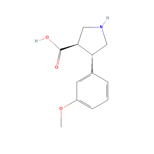 Trans-4-(3-methoxyphenyl)pyrrolidine-3-carboxylic acid (CAS: 1049978-87-1) - Related Chemical Product