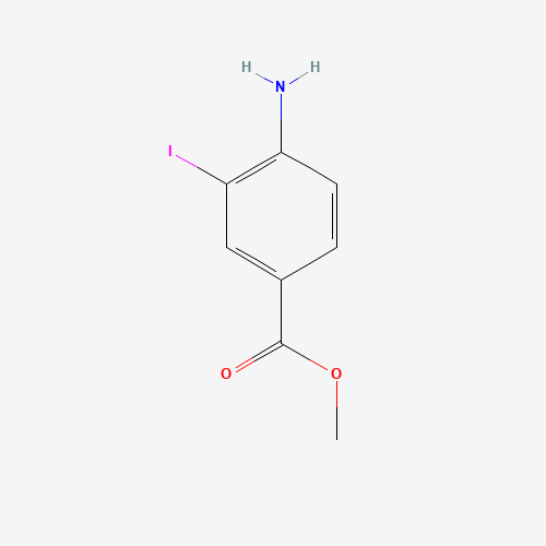Methyl 4-amino-3-iodobenzoate (CAS: 19718-49-1) - Chemical Structure and Molecular Formula 