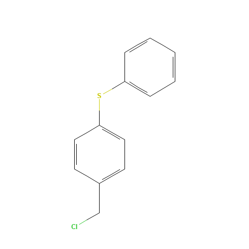 1-(chloromethyl)-4-(phenylthio)benzene (CAS: 1208-87-3) - Chemical Structure and Molecular Formula 