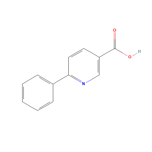 6-PHENYLNICOTINIC ACID (CAS: 29051-44-3) - Chemical Structure and Molecular Formula 