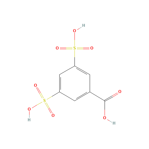 3,5-disulphobenzoic acid (CAS: 121-48-2) - Chemical Structure and Molecular Formula 