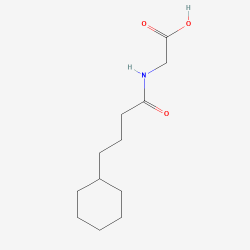 N-CYCLOHEXANEBUTYRYL GLYCINE (CAS: 132422-42-5) - Chemical Structure and Molecular Formula 