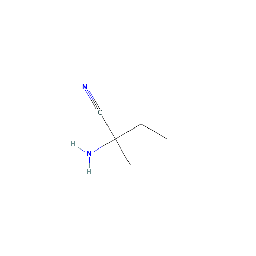 2-Amino-2,3-dimethylbutyronitrile (CAS: 13893-53-3) - Chemical Structure and Molecular Formula 