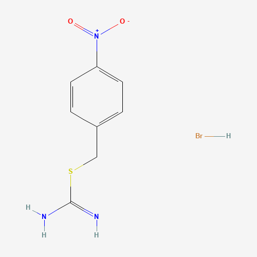 3-(4-nitrobenzyl)isothiourea HBr (CAS: 64039-36-7) - Chemical Structure and Molecular Formula 