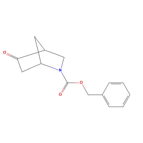 benzyl 5-oxo-2aza-bicyclo[2.2.1]heptance-2-carboxylate (CAS: 140927-13-5) - Chemical Structure and Molecular Formula 