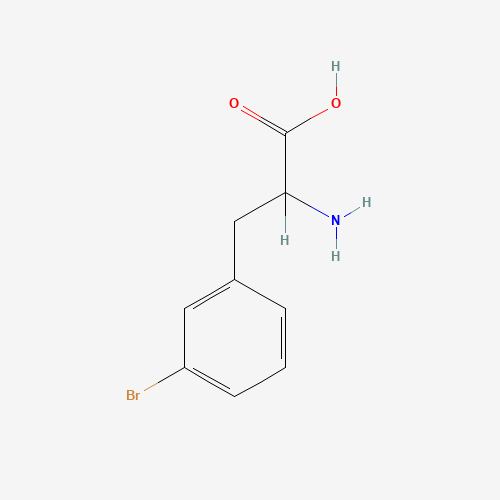 2-AMINO-3-(3-BROMO-PHENYL)-PROPIONIC ACID (CAS: 30163-20-3) - Chemical Structure and Molecular Formula 