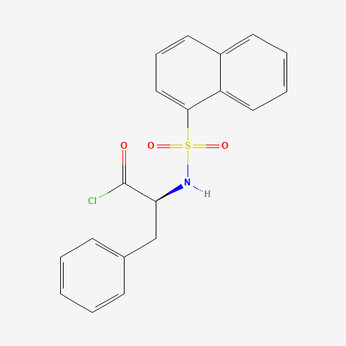 N-(1-NAPHTHALENESULFONYL)-L-PHENYLALANYL CHLORIDE (CAS: 146864-62-2) - Chemical Structure and Molecular Formula 