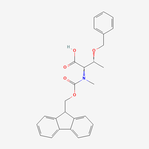 Fmoc-N-methyl-O-benzyl-L-threonine (CAS: 198561-81-8) - Chemical Structure and Molecular Formula 