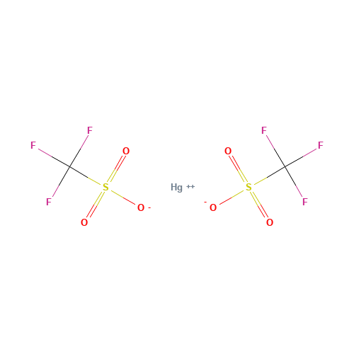 MERCURY(II) TRIFLUOROMETHANESULFONATE (CAS: 49540-00-3) - Chemical Structure and Molecular Formula 
