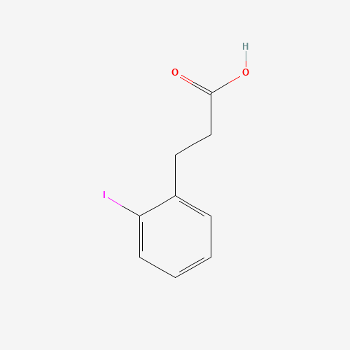 3-(2-IODOPHENYL)PROPIONIC ACID (CAS: 96606-95-0) - Chemical Structure and Molecular Formula 