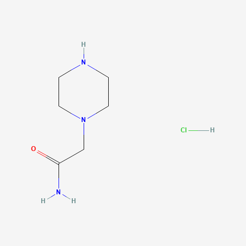 2-PIPERAZIN-1-YL-ACETAMIDE (CAS: 435341-90-5) - Chemical Structure and Molecular Formula 