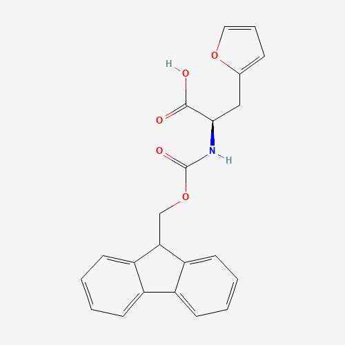 FMOC-D-2-FURYLALANINE (CAS: 220497-85-8) - Chemical Structure and Molecular Formula 