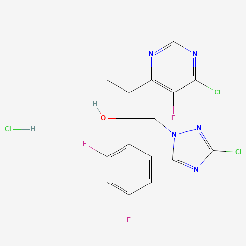 3-(6-chloro-5-fluoropyrimidin-4-yl)-2-(2,4-difluorophenyl)-1-(1H-1,2,4-triazol-1-yl)butan-2-ol (CAS: 848469-29-4) - Related Chemical Product