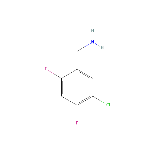 5-Chloro-2,4-difluorobenzylamine (CAS: 924818-16-6) - Chemical Structure and Molecular Formula 