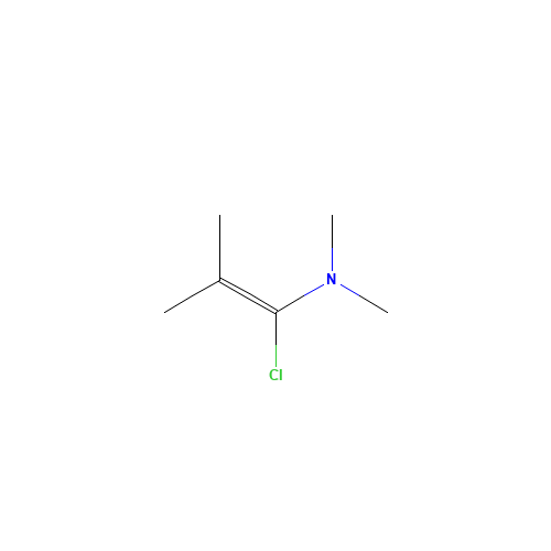 1-Chloro-N,N,2-trimethylpropenylamine (CAS: 26189-59-3) - Chemical Structure and Molecular Formula 