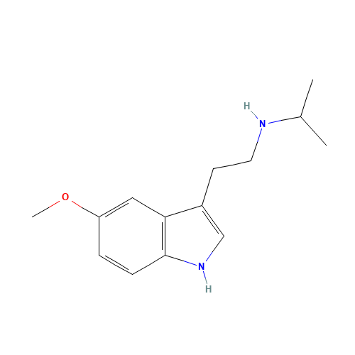 N-Isopropyl-5-methoxytryptamine (CAS: 109921-55-3) - Chemical Structure and Molecular Formula 