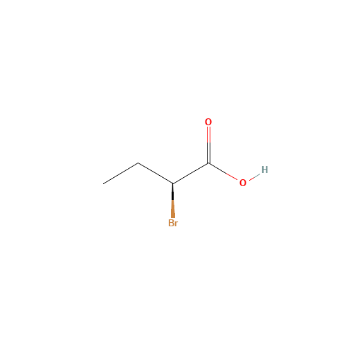 S-2--Bromobutyric acid (CAS: 32659-49-7) - Chemical Structure and Molecular Formula 