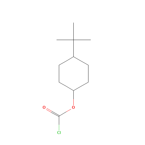 4-tert-Butylcyclohexyl chloroformate (CAS: 42125-46-2) - Chemical Structure and Molecular Formula 
