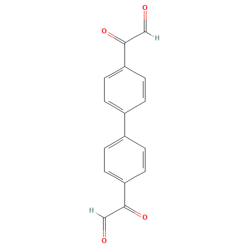 4,4'-DIGLYOXYLOYLBIPHENYL (CAS: 2673-23-6) - Chemical Structure and Molecular Formula 