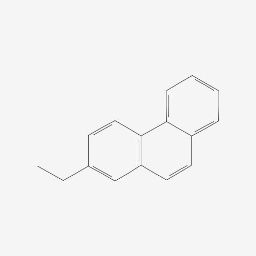 2-ETHYLPHENANTHRENE (CAS: 3674-74-6) - Chemical Structure and Molecular Formula 