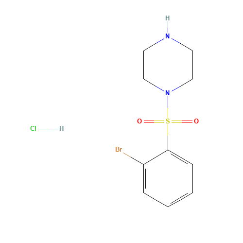 4-(2-BROMO-BENZENESULFONYL)-PIPERAZINE HYDROCHLORIDE (CAS: 864759-56-8) - Related Chemical Product