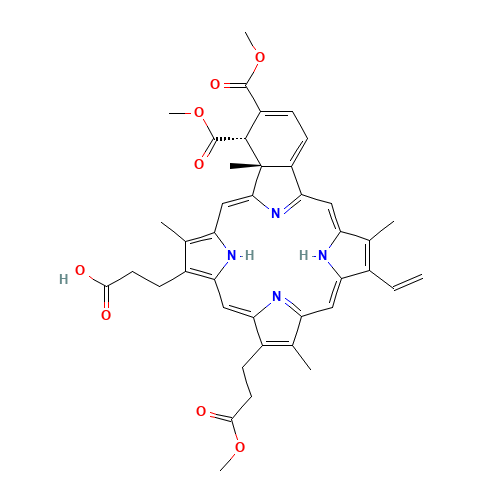 Verteporfin D isomer (CAS: 142878-05-5) - Chemical Structure and Molecular Formula 