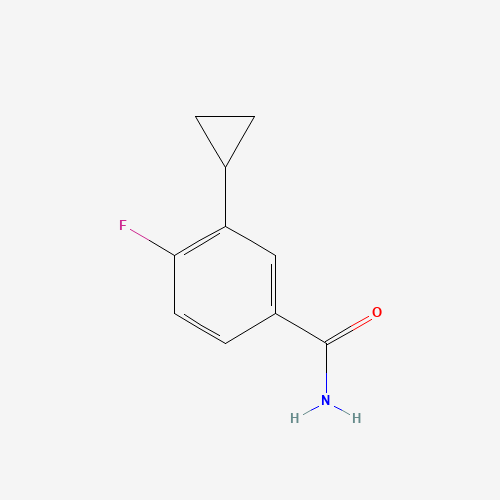 3-cyclopropyl-4-fluorobenzamide (CAS: 1063733-88-9) - Chemical Structure and Molecular Formula 