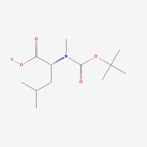 Boc-N-methyl-D-leucine chemical structure Boc-N-methyl-D-leucine (CAS: 89536-84-5) - Chemical Structure and Molecular Formula