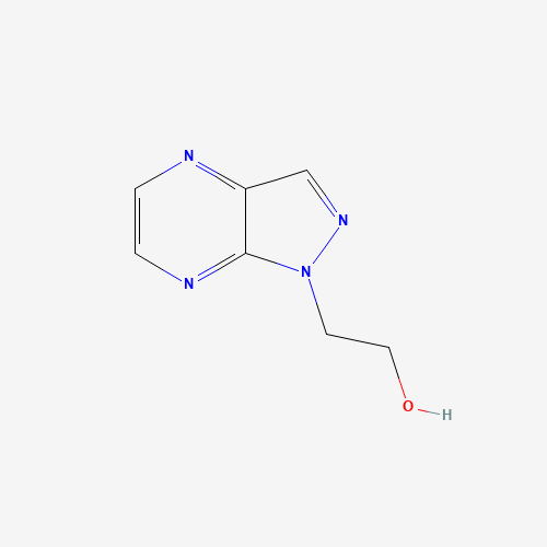 1-Hydroxyethyl-1H-pyrazolo[3,4-b]pyrazine (CAS: 118503-13-2) - Chemical Structure and Molecular Formula 