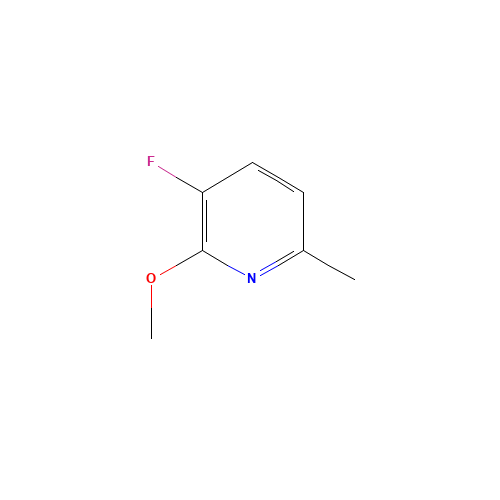 3-Fluoro-2-methoxy-6-picoline (CAS: 375368-80-2) - Chemical Structure and Molecular Formula 