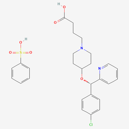 BEPOTASTINE BESILATE chemical structure BEPOTASTINE BESILATE (CAS: 190786-44-8) - Chemical Structure and Molecular Formula