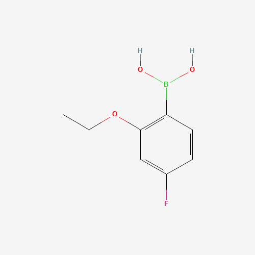 2-ETHOXY-4-FLUOROPHENYLBORONIC ACID (CAS: 480438-58-2) - Chemical Structure and Molecular Formula 
