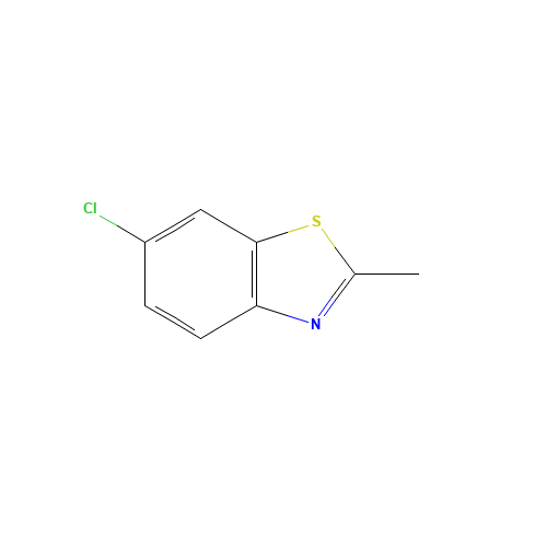 6-Chloro-2-methyl-benzothiazole (CAS: 4146-24-1) - Chemical Structure and Molecular Formula 
