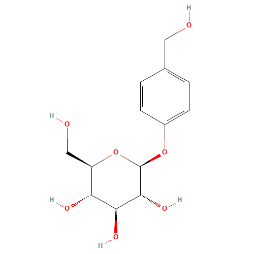 Gastrodin (CAS: 62499-27-8) - Chemical Structure and Molecular Formula 
