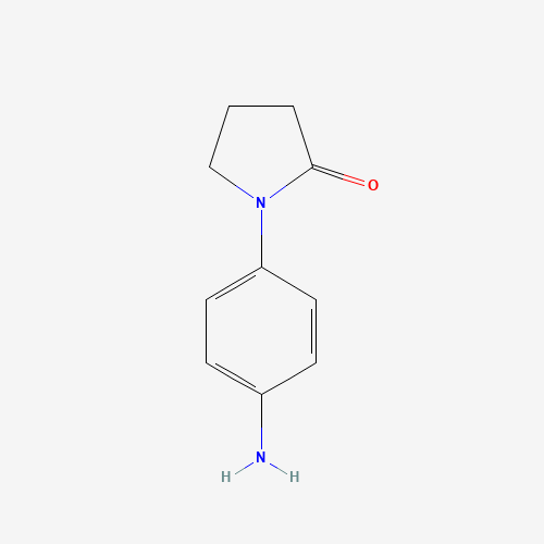 1-(4-Aminophenyl)pyrrolidin-2-one (CAS: 13691-22-0) - Chemical Structure and Molecular Formula 