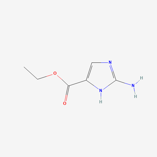 1H-Imidazole-4-carboxylicacid,2-amino-,ethylester(9CI) (CAS: 149520-94-5) - Chemical Structure and Molecular Formula 