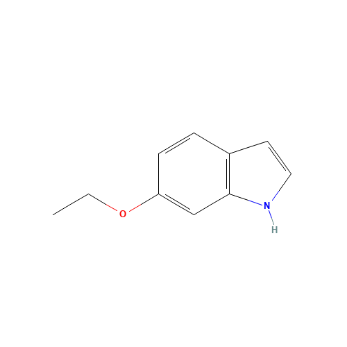 6-ethoxy-1H-indole (CAS: 37865-86-4) - Chemical Structure and Molecular Formula 