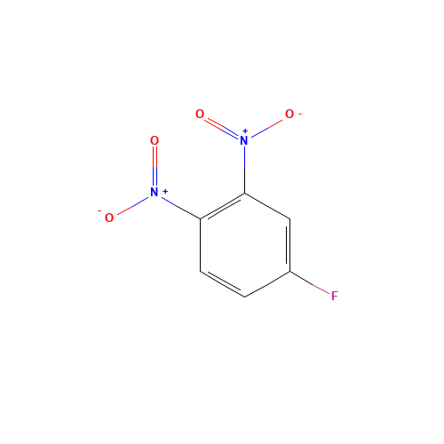 3,4-DINITROFLUOROBENZENE (CAS: 364-53-4) - Chemical Structure and Molecular Formula 