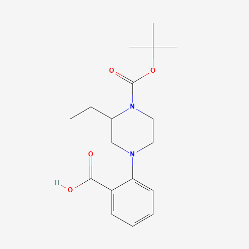 1-(2-carboxyphenyl)-3-ethyl-4-Boc piperazine (CAS: 1131622-96-2) - Related Chemical Product