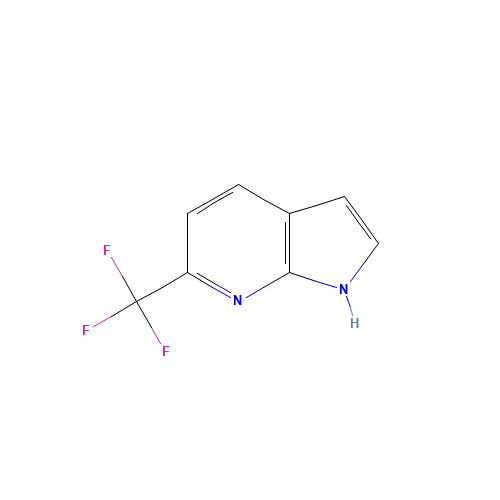 6-(trifluoromethyl)-1H-pyrrolo[2,3-b]pyridine (CAS: 1060802-93-8) - Chemical Structure and Molecular Formula 