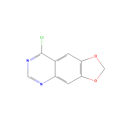 4-Chloro-6,7-methylenedioxyquinazoline (CAS: 72700-23-3) - Chemical Structure and Molecular Formula 