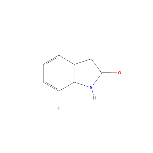 7-Fluorooxindole (CAS: 71294-03-6) - Chemical Structure and Molecular Formula 