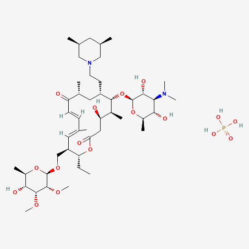 Tilmicosin phosphate (CAS: 137330-13-3) - Chemical Structure and Molecular Formula 