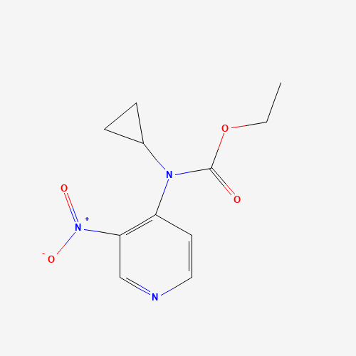 Ethyl 3-nitropyridin-4-yl(cyclopropyl)carbamate (CAS: 797032-05-4) - Chemical Structure and Molecular Formula 