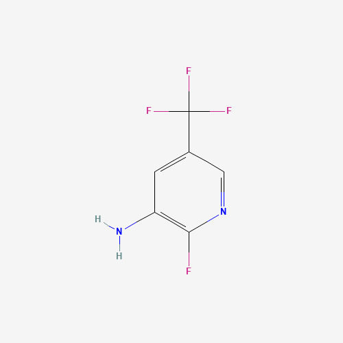 2-AMINO-3-CHLORO-5-(TRIFLUOROMETHYL)PYRIDINE (CAS: 72600-65-8) - Chemical Structure and Molecular Formula 