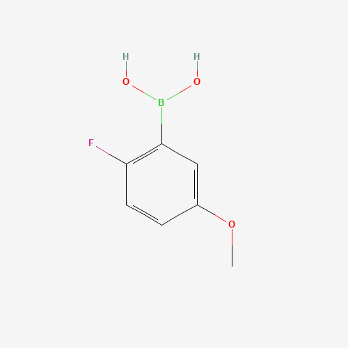 2-FLUORO-5-METHOXYPHENYLBORONIC ACID (CAS: 406482-19-7) - Chemical Structure and Molecular Formula 