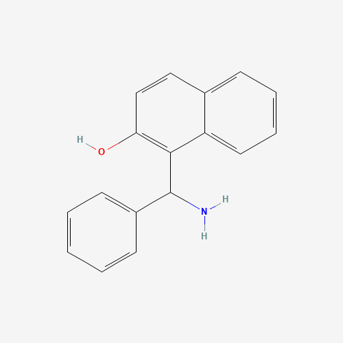 1-[AMINO(PHENYL)METHYL]-2-NAPHTHOL HYDROCHLORIDE (CAS: 481-82-3) - Chemical Structure and Molecular Formula 